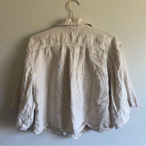 MATE THE LABEL LINEN BOXY TOP - Picture 7 of 7